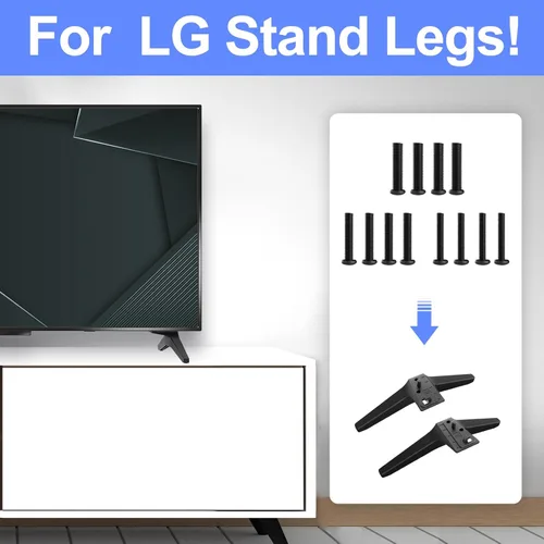 Miniatura 4 de Kit de tornillos para tornillos de soporte de TV LG, para tornillos de patas de TV LG, 55UK6500 55UJ6540 55UM7300 55UN6900 55LJ5500UA 50UK6500