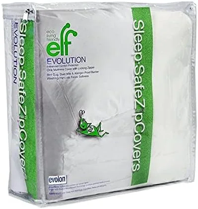Miniatura 2 de Sleep Safe ZipCover - Funda protectora de colchón con cremallera de calibre 6, tamaño matrimonial, 54 x 75 x 9 pulgadas