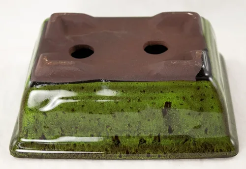Miniatura 9 de Maceta para bonsái Shohin rectangular de 6 pulgadas + tierra + bandeja + roca + kit de malla, azul, verde