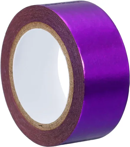 Miniatura 8 de PATIKIL Cinta Washi metálica de 0.591 in x 16.4 ft, 1 rollo de adhesivo adhesivo autoadhesivo para decoración de manualidades, color azul oscuro
