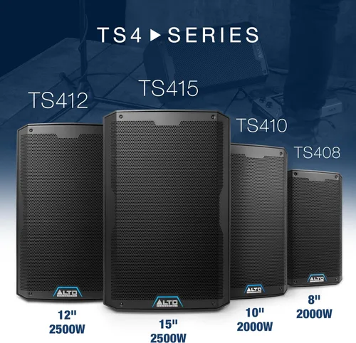 Miniatura 4 de ALTO TS412 - Altavoz PA de 2500 W de 12" con mezclador de 3 canales, transmisión Bluetooth, vinculación inalámbrica de altavoces, aplicación DSP