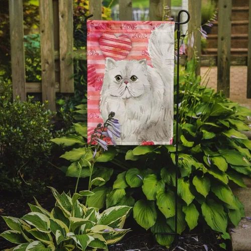 Miniatura 2 de Caroline's Treasures CK3050GF - Bandera de jardín con diseño de gato persa, bandera roja para buzón, bandera decorativa para patio exterior, obras
