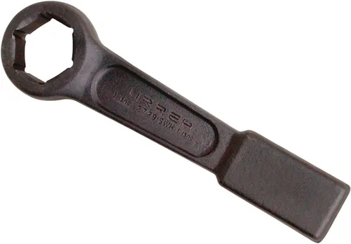 URREA Llave de golpeo de 6 puntos - Llave plana de 1-13/16 pulgadas con diseño de patrón recto y zona de golpeo extra ancha - 2729SWH