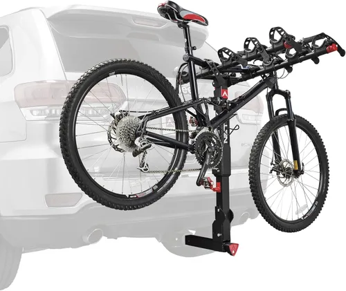 Miniatura 3 de Allen Sports Premier - Portabicicletas de liberación rápida para 5 bicicletas para enganche de 2 pulgadas, modelo QR555 y adaptador de barra