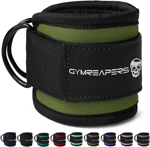 Miniatura 9 de Gymreapers - Correas de tobillo para Kickbacks en máquinas de cable, entrenamientos de glúteos, ejercicios de la parte inferior del cuerpo - Correas