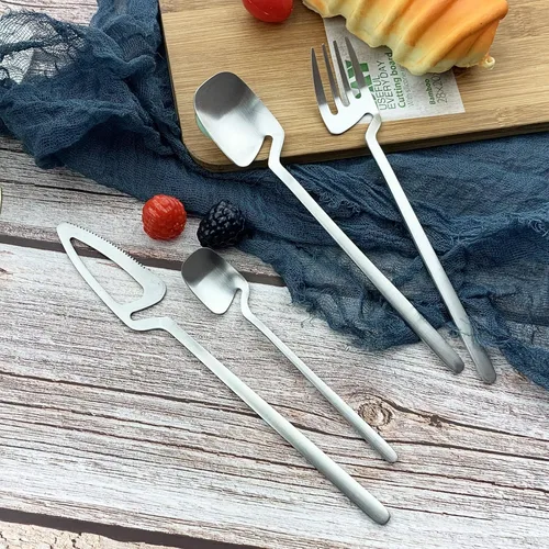Miniatura 6 de JASHII Cuchara de mermelada de miel, mini cuchara de café de acero inoxidable, cucharadita, 6 piezas (plata mate)