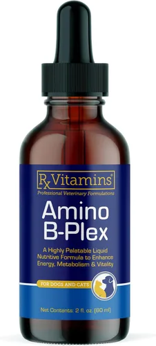 Miniatura 10 de Rx Vitamins Amino B Plex Suplemento para gatos y perros, líquido de complejo de vitamina B más aminoácidos para perros y gatos, potenciador