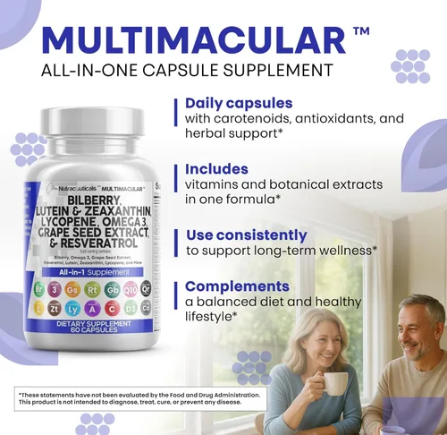 Miniatura 6 de Clean Nutra - Vitaminas para los ojos con arándano, luteína y zeaxantina, suplementos de licopeno de 40 mg de resveratrol, semillas de uva