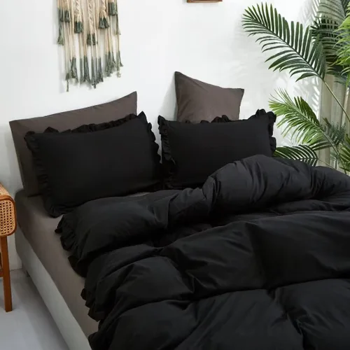 Miniatura 205 de CLOTHKNOW - Juego de edredón verde militar tamaño completo de 3 piezas, juego de ropa de cama verde oscuro, edredón suave con 2 fundas de almohada