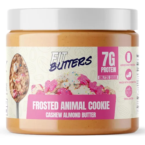 Miniatura 13 de FIt Butters Rory's Cookie Monster Madness (Galletas y Crema de Galleta Mantequilla de Anacardo), Mantequilla de Nueces con Proteína Añadida y Aceite