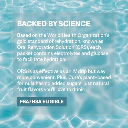 Miniatura 8 de Cure Hydration Mezcla de bebida con electrolitos a base de plantas Sin azúcar añadido Alivio de la deshidratación Polvo de agua de coco