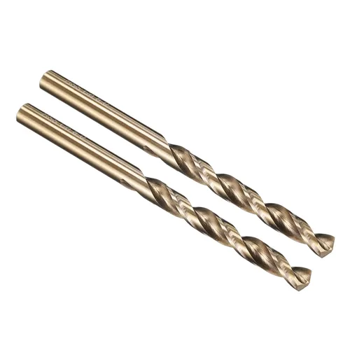 Miniatura 176 de PATIKIL Broca Jobber de 0.039 in, vástago recto M35 cobalto 5% acero de alta velocidad 135° acabado dorado para metal duro de acero inoxidable - 2