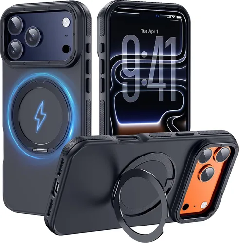 Miniatura 38 de Funda magnética fuerte para iPhone 12 Pro Max [Protección de grado militar de 10 pies] Compatible con MagSafe, funda protectora a prueba de golpes
