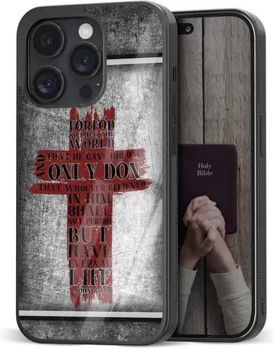 Miniatura 9 de Fundas de teléfono con versículos de Biblias cristianas para mujeres y niñas, aplicables para iPhone 11, 12, 13, 14, 15, 16, 17 Pro Max Plus Mini X
