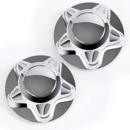 Miniatura 20 de GRAND ORANGE 4 tapas centrales de rueda cromadas para llantas de remolque de 3 1/4 pulgadas, 3.25 pulgadas, orificio central, rayado ligero Ajuste
