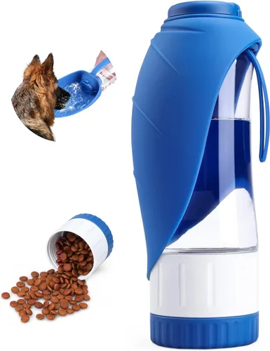 Miniatura 8 de TIOVERY Botella de agua mejorada para perros, dispensador portátil de agua para perros, gatos, cachorros y mascotas con vaso para beber y contenedor