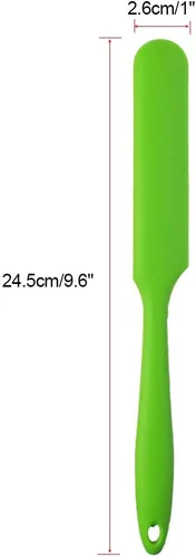 Miniatura 2 de Juego de 4 espátulas de silicona resistentes al calor, para tartas, crema y mantequilla, espátulas para mezclar, raspador de masa antiadherente