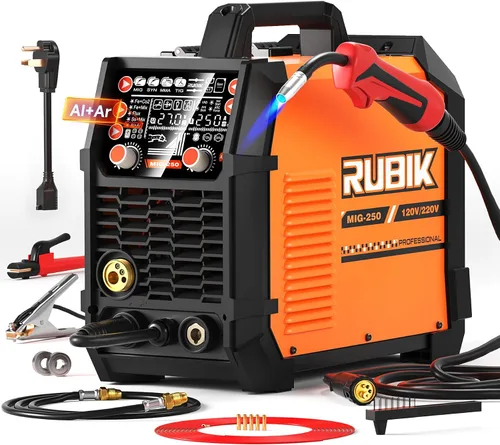 Miniatura 8 de Soldador MIG de 160A, soldador sin gas 3 en 1, soldador multiproceso Flux MIG/Lift TIG/Stick, máquina de soldar de 110V, control sinérgico IGBT