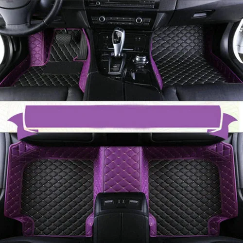 Miniatura 7 de Tapetes de cuero impermeables, personalizables para la mayoría de los automóviles, SUV, camiones y vehículos deportivos, protección para todo tipo