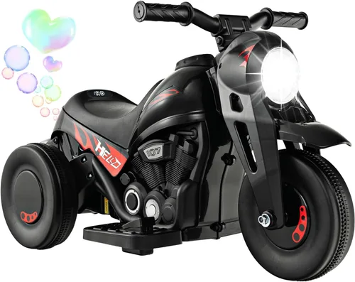 Miniatura 10 de Costzon Motocicleta Infantil, Motocicleta Eléctrica de 6V con Pilas, con Fabricante de Burbujas, Música, Faro LED, Hacia Adelante y Hacia Atrás