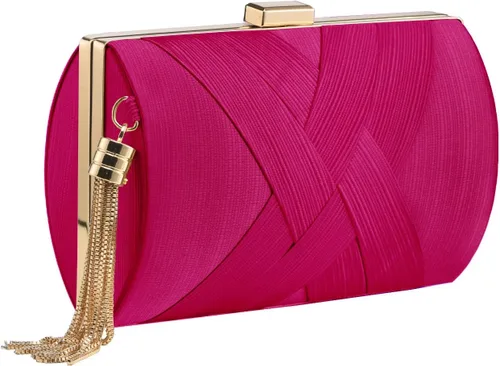 Miniatura 12 de Bolso de mano para mujer, bolso de mano de noche con borla, bolso cruzado y bolso de hombro para fiesta de noche de boda