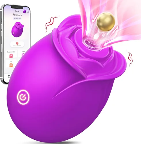 Miniatura 12 de Juguete Sexual Rosa para Adultos – Vibrador Rosa APP para Mujeres, Juguetes Sexuales con 9 Modos de Succión y Vibración, Vibrador de Punto G, Negro
