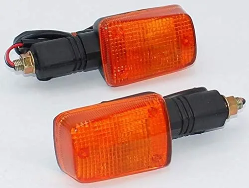 i5motorcycle i5 Señales de giro de vástago corto para Suzuki DR 125 200 250 350 650 DR125 DR200 DR250 DR350 DR650 RF 600 900 RF600 RF900 GSXR 750