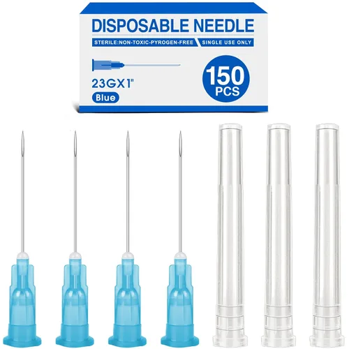 Miniatura 7 de TENKAIWICK Paquete de 150 agujas de calibre 29 de 1/2 pulgada, agujas estériles desechables para inyección Luer Lock, accesorios de laboratorio