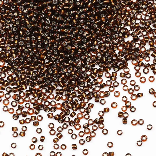 Miniatura 20 de Cuentas de semillas doradas transparentes de 4 mm al por mayor para hacer joyas, 110 gramos, aproximadamente 1600 piezas, cuentas de vidrio 6/0