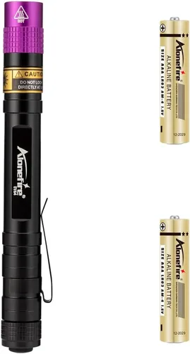 Miniatura 7 de ALONEFIRE SV64 Mini 3W linterna UV 365nm portátil ultravioleta luz negra muy pequeña EDC para minerales, detector de orina de mascotas, escorpiones