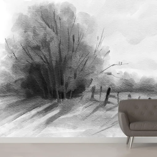 Miniatura 29 de SIGNWIN Adhesivo mural removible para pared, acuarela, pastel, tormenta, nube, lago, pantano, naturaleza, desierto, bellas artes, duotono, paisaje