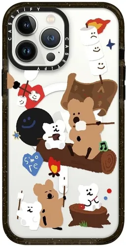 Miniatura 331 de Funda Impact de CASETiFY para iPhone 13 Pro Max con Magsafe - Estuche Claro Cuento de Invierno - Claro Negro Estuche transparente Winter Tale
