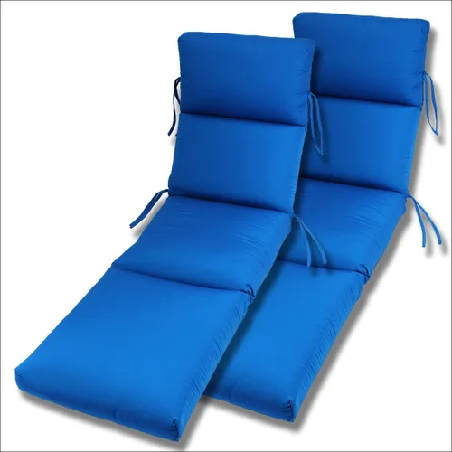 Miniatura 8 de Comfort Classics Inc. Sunbrella - Juego de 2 colchonetas acanalado para camastro en interior y exterior de 22 x 74 x 5 pulgadas (55.8 x 188 x 12 cm)