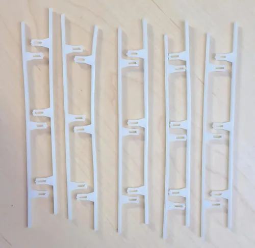 Miniatura 5 de Conector deslizante de reparación de obturador para obturador de polisatín (2 Conectar 3.25 "espaciamiento central)