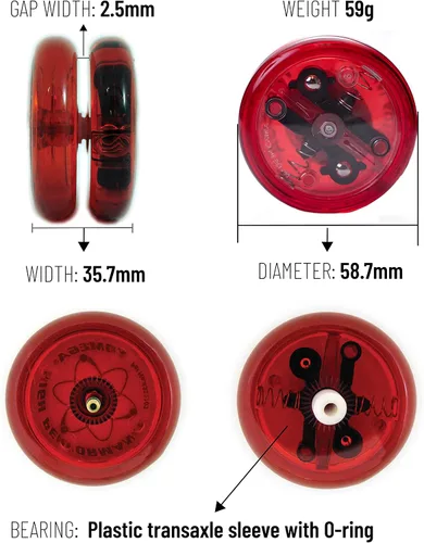 Miniatura 5 de Yomega The Original Brain - Yoyo profesional para niños y principiantes, Yo Yo de retorno automático receptivo, mejor para trucos de cuerda, 2