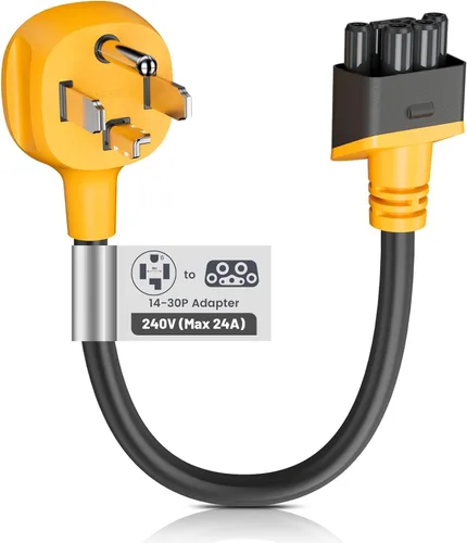 MECMO Adaptador NEMA 14-30 para cargador móvil Tesla Gen 2 y 3, adaptador de secadora 14-30P para conector móvil Gen II, para motores Tesla modelo
