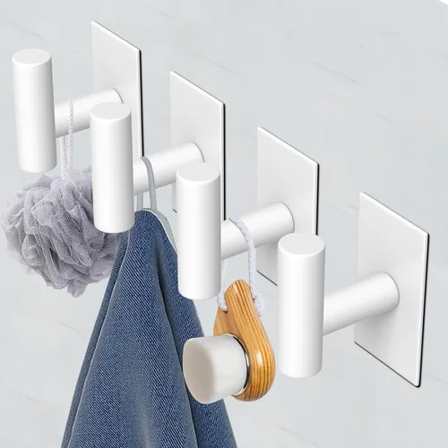 Miniatura 4 de VAEHOLD - Ganchos adhesivos de pared para toallas, resistentes, impermeables, para colgar abrigos, ropa, gancho de pared para armario para cocina