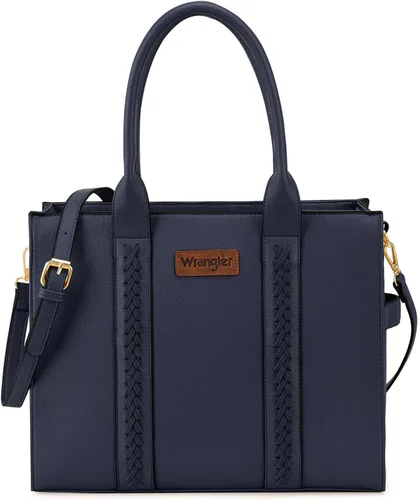 Montana West Bolso Wrangler para mujer, bolso grande de mano con correa, bolso vintage con asa superior