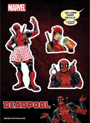 Miniatura 15 de Marvel Deadpool - Adhesivos de vinilo de Deadpool - Juego de 12 adhesivos de vinilo de Deadpool para coche, ventana, camioneta, parachoques, Paquete