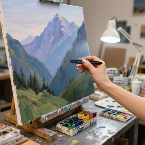 Miniatura 6 de Pinceles redondos Kolinsky de punta fina para acuarela, acrílico, gouache, pintura al óleo y manualidades - Juego de suministros de arte de viaje