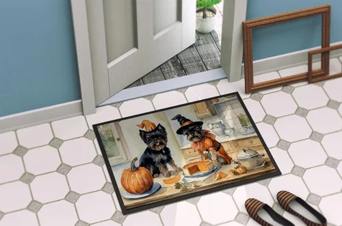 Miniatura 4 de Caroline's Treasures DAC1720MAT Affenpinscher - Tapete de otoño para cocina, con calabazas, 18 x 27 pulgadas, tapete para puerta delantera