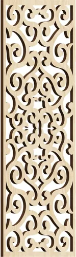 Miniatura 94 de Eveline - Paneles decorativos de pared de madera con calado, 13 3/8 pulgadas de ancho x 34 3/8 pulgadas de alto x 3/8 de alto, roble rojo rojo