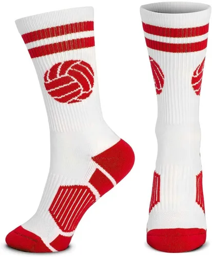 ChalkTalkSPORTS Calcetines de voleibol de alto rendimiento Pelota clásica Jóvenes y adultos Varios colores Calcetines de voleibol a media