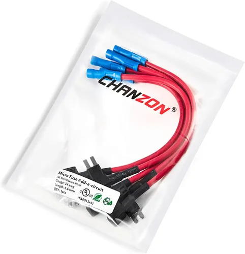 Miniatura 4 de [Cable UL] Chanzon 5 unids 14awg Add-a-circuito fusible adaptador de grifo Micro2 portafusibles para 30A Automotriz Coche Motocicleta