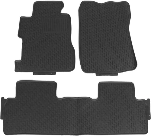 IKON MOTORSPORTS - Alfombrillas compatibles con Honda Civic Sedán 2006-2011, goma de látex para todas las estaciones, interiores resistentes, juego