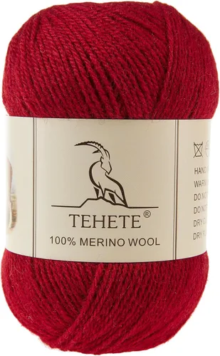 Miniatura 12 de Hilo de lana merino 100% para tejer, 3 capas, hilo de ganchillo lujoso, cálido, suave, ligero (gris oscuro, 3 bálsamo)