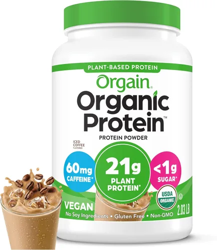 Miniatura 10 de Orgain - Paquete de viaje de polvo de proteína a base de plantas orgánicas, dulce de chocolate cremoso – 0.21 onzas / 6 gramos de fibra, sin