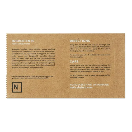 Miniatura 7 de NOT!CE Hair Co. The Stimulator Shampoo Bar - engrosamiento cabello graso y fino