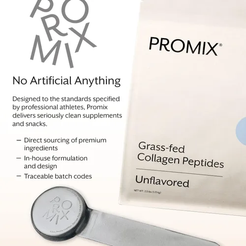 Miniatura 5 de ProMix Nutrition - Péptidos de colágeno, sin sabor - Proteína de colágeno hidrolizada promueve la piel, los huesos, las articulaciones y el apoyo a