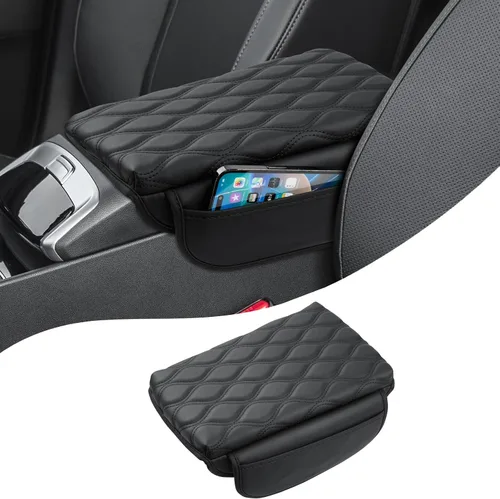 Miniatura 13 de Autorder Funda de consola central para Hyundai Tucson 2016-2019 2020 2021, accesorios de fibra de carbono, funda impermeable antiarañazos
